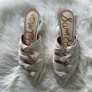 🌟NIB🌟Sam Edelman Knot Mules SZ 8.5 ☀️ PERFECT SPRING SHOES 👞